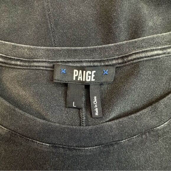 PAIGE Ryo Outlaw Black Graphic Tee Size Large - Picture 4 of 13